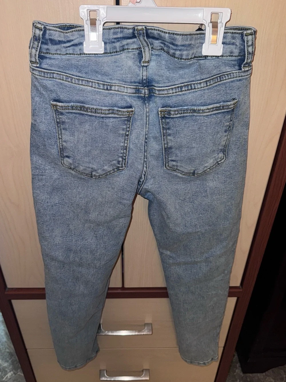 Art Class Girls Light Wash Distressed Skinny Jeans Size 10